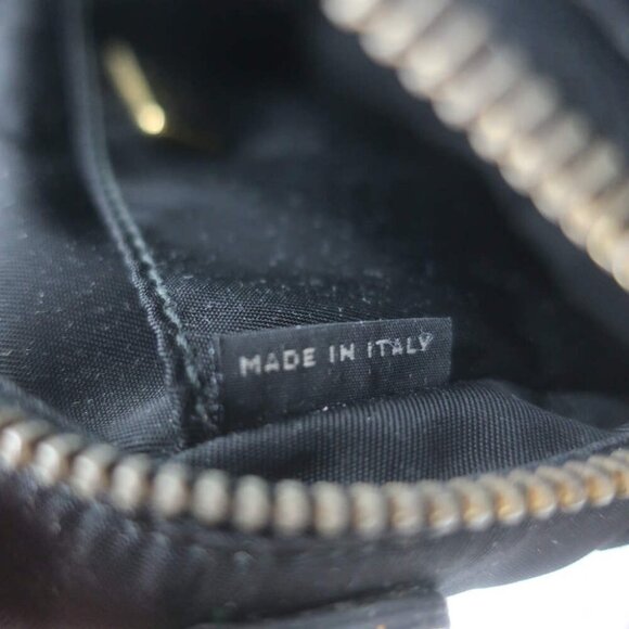 Prada Tessuto Mini Camera Crossbody Bag Black Nylon & Saffiano Leather Clutch - Picture 14 of 15